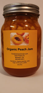 Organic Peach Jam  (pint)