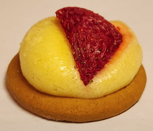 Freeze-Dried Strawberry Lemon Curd Cookies