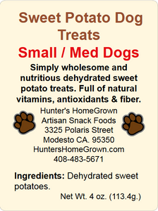 Jersey Sweet Potato Dog Treats 4 oz.