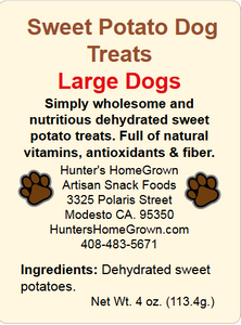 Jersey Sweet Potato Dog Treats 4 oz.