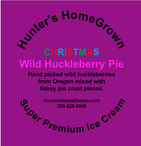 Wild Huckleberry Pie Ice Cream à la mode