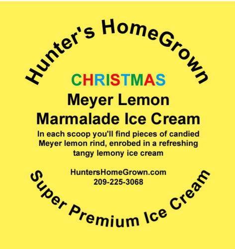 Meyer Lemon Marmalade Ice Cream