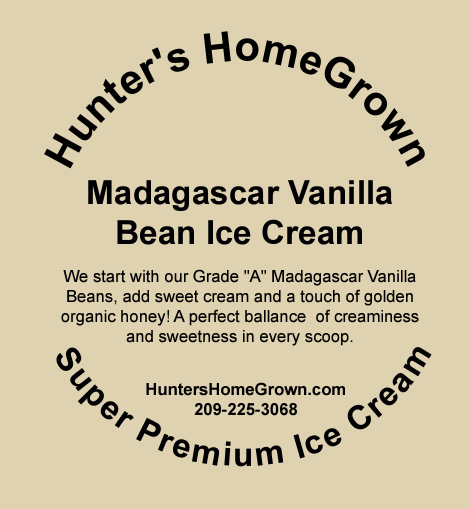 Madagascar Vanilla Bean Ice Cream with Honey
