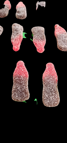 Freeze Dried Cherry Cola Gummy Bottles