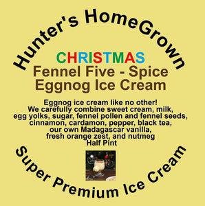Fennel Five-Spice Eggnog Ice Cream